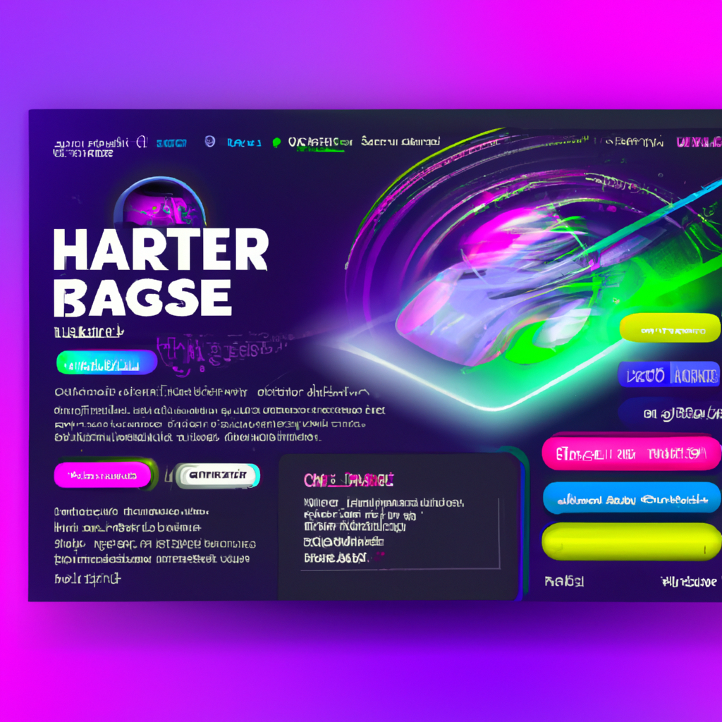 gallery thumbnail: abstract neon racer